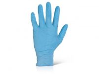 Handschoenen Nitrile Click L blauw/pk100