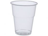 PAPSTAR Drinkbeker, Plastic, 300 ml, Transparant (pak 70 stuks)