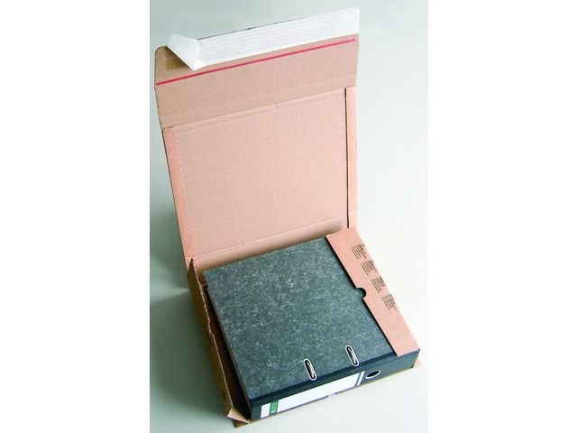 Pressel Ordner-verzend-box met zelfklevende sluiting, bruin (pak 20 stuks)